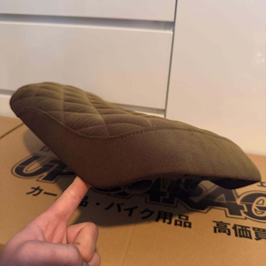 ホンダ ズーマー AF58 純正加工シート 茶 ダイヤ GY6 ruckus