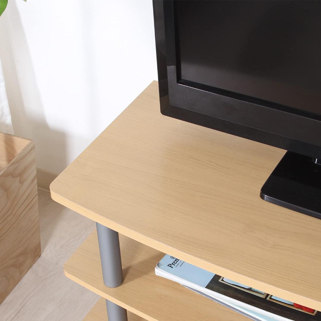 多用途ナチュラルカラーTVラック - 26インチ対応　TVボード