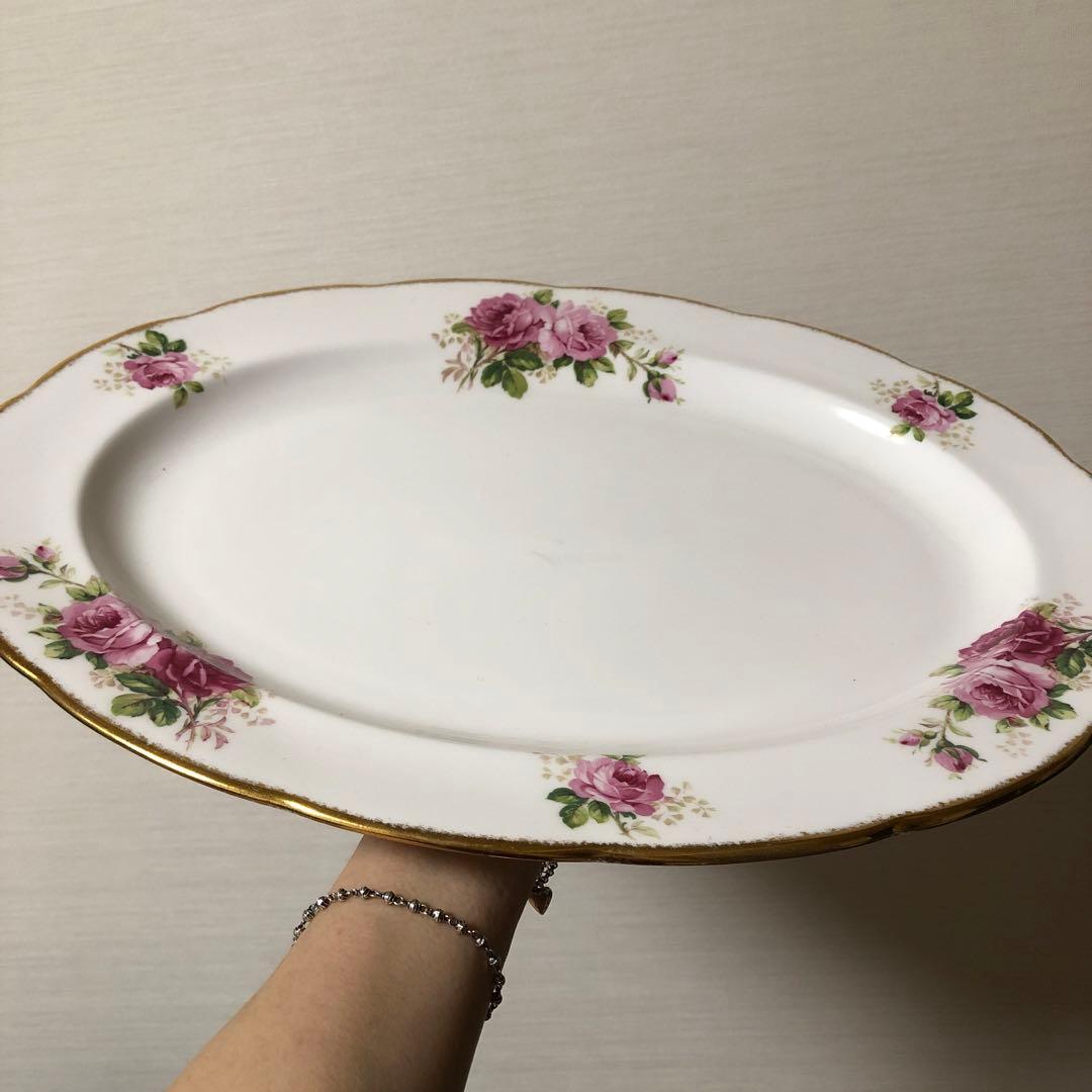 ロイヤルアルバート アメリカンビューティー 大皿 レア 希少 英国購入