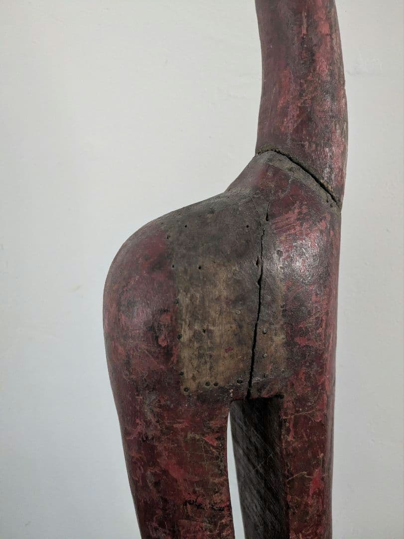 置物　アート　オブジェ　無垢　インド製　ヴィンテージ　アンティーク　木製