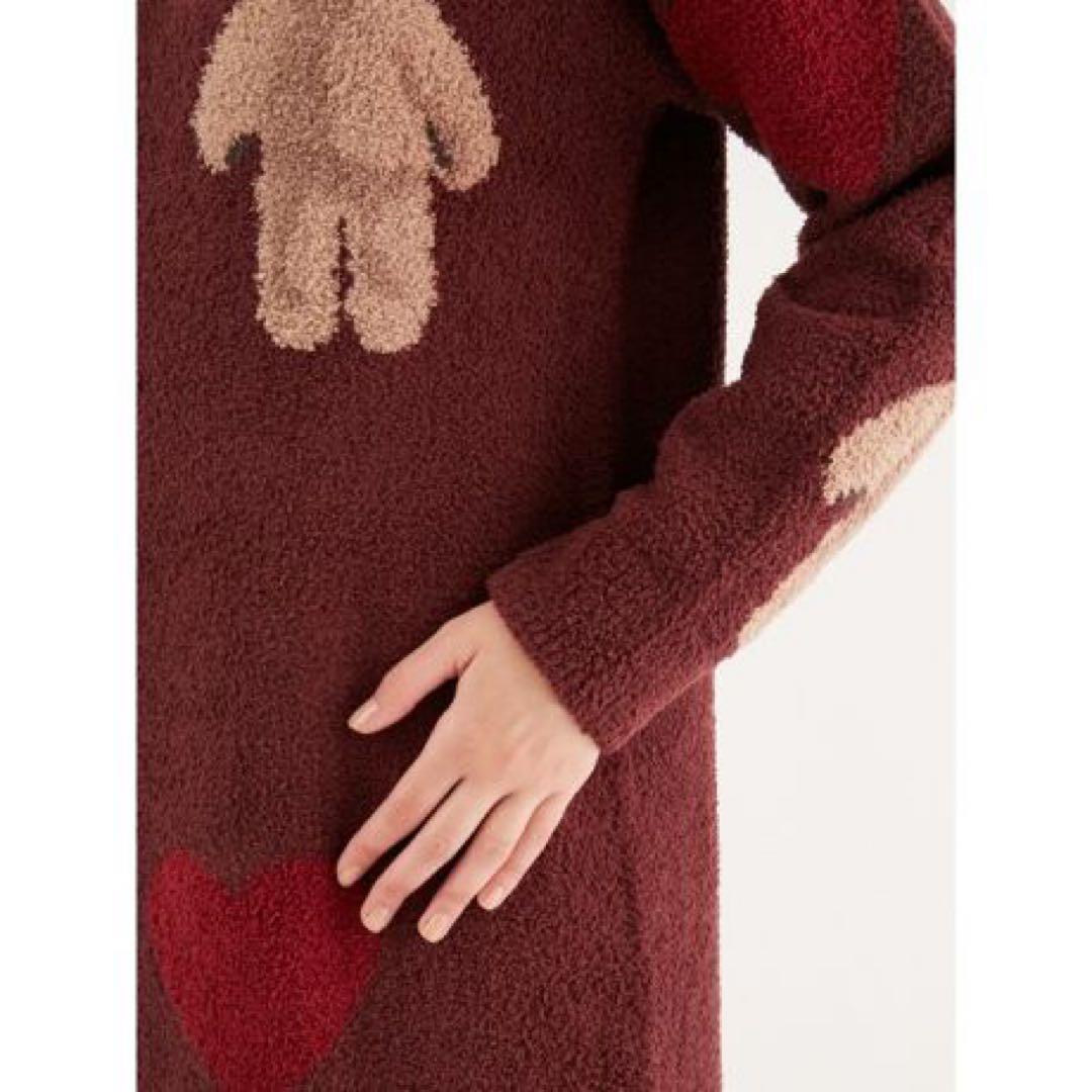 新品　ジェラートピケ　ホリデー　限定　ベア　ハート　ジャガード　ワンピース