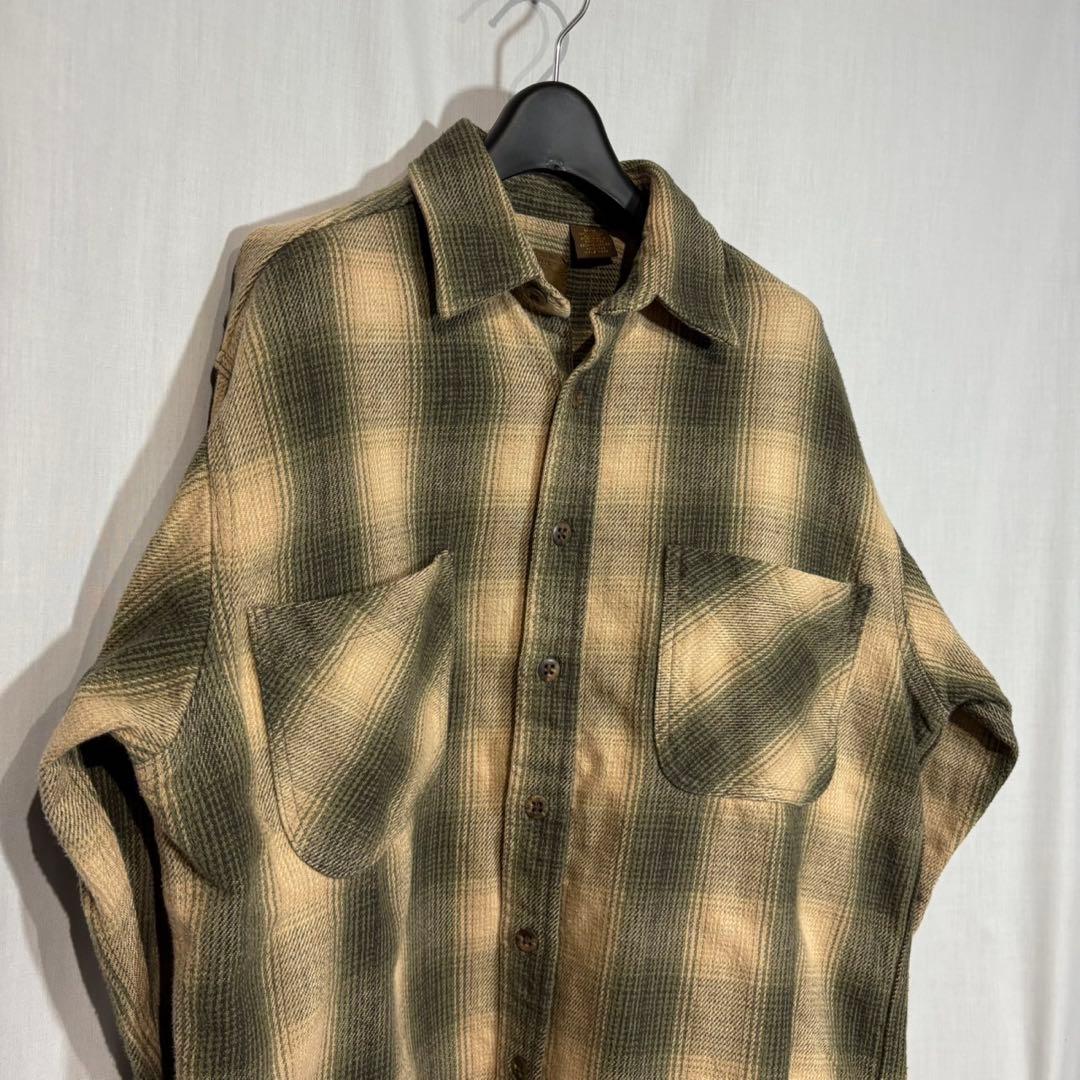 【90s 好配色】ST JOHN’S BAY フランネルチェックシャツ M