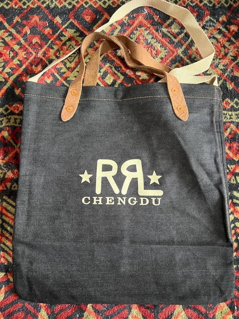 【美品】RRL ダブルアールエル デニム トートバッグ