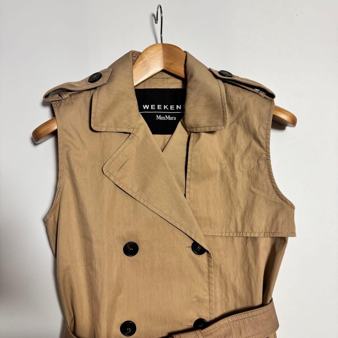 Weekend Max Mara ノースリーブトレンチコート ジレ　ベスト