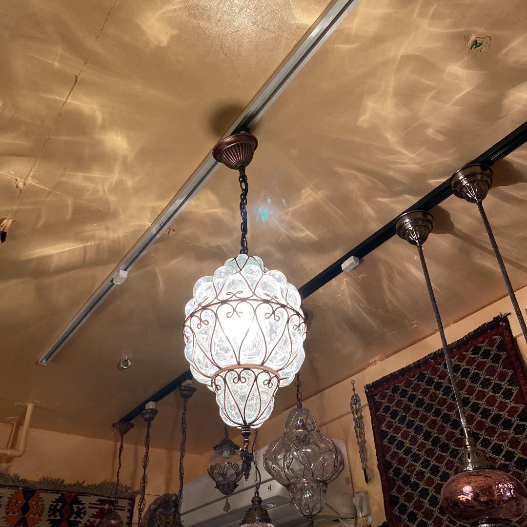 手作り吹きガラストルコランプMサイズ