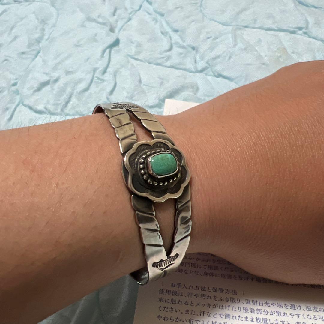 ロンハーマン　インディアンジュエリー　ターコイズ　バングル