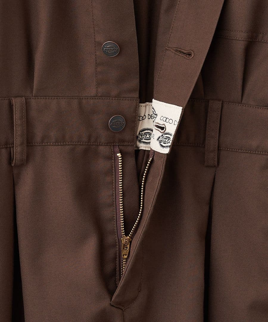 新品タグ付 M COCO DEAL/Dickies® シャツオールインワン