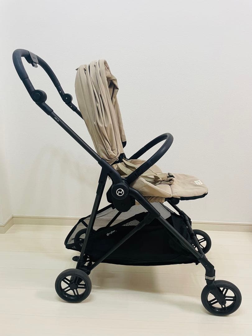 サイベックス メリオカーボン シーシェルベージュ　2022年　レインカバー付き⭐︎