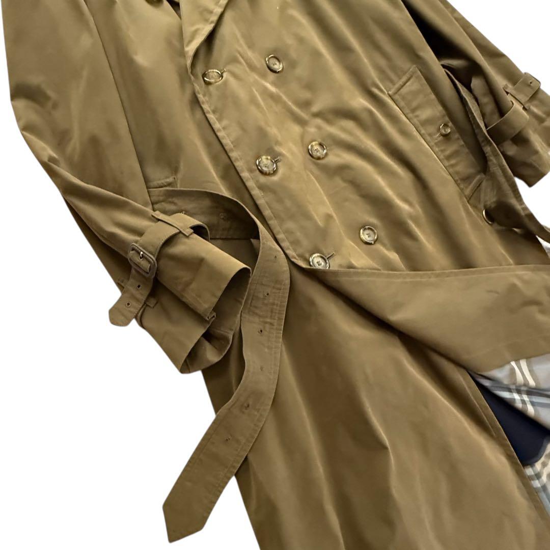 希少 バーバリー 英国製 トレンチコート カーキ ノバチェック ライナー付き