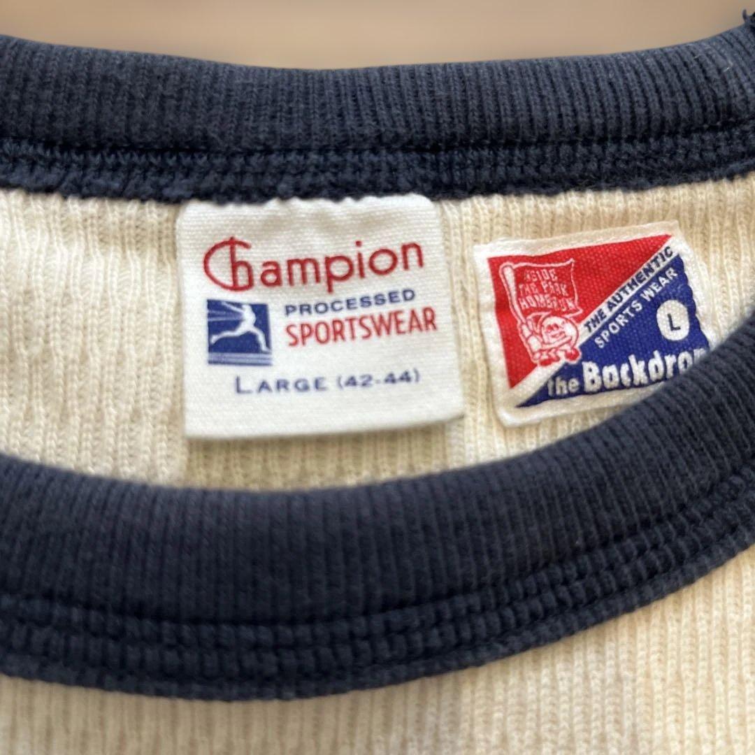 Champion サーマルロンT バックドロップ別注