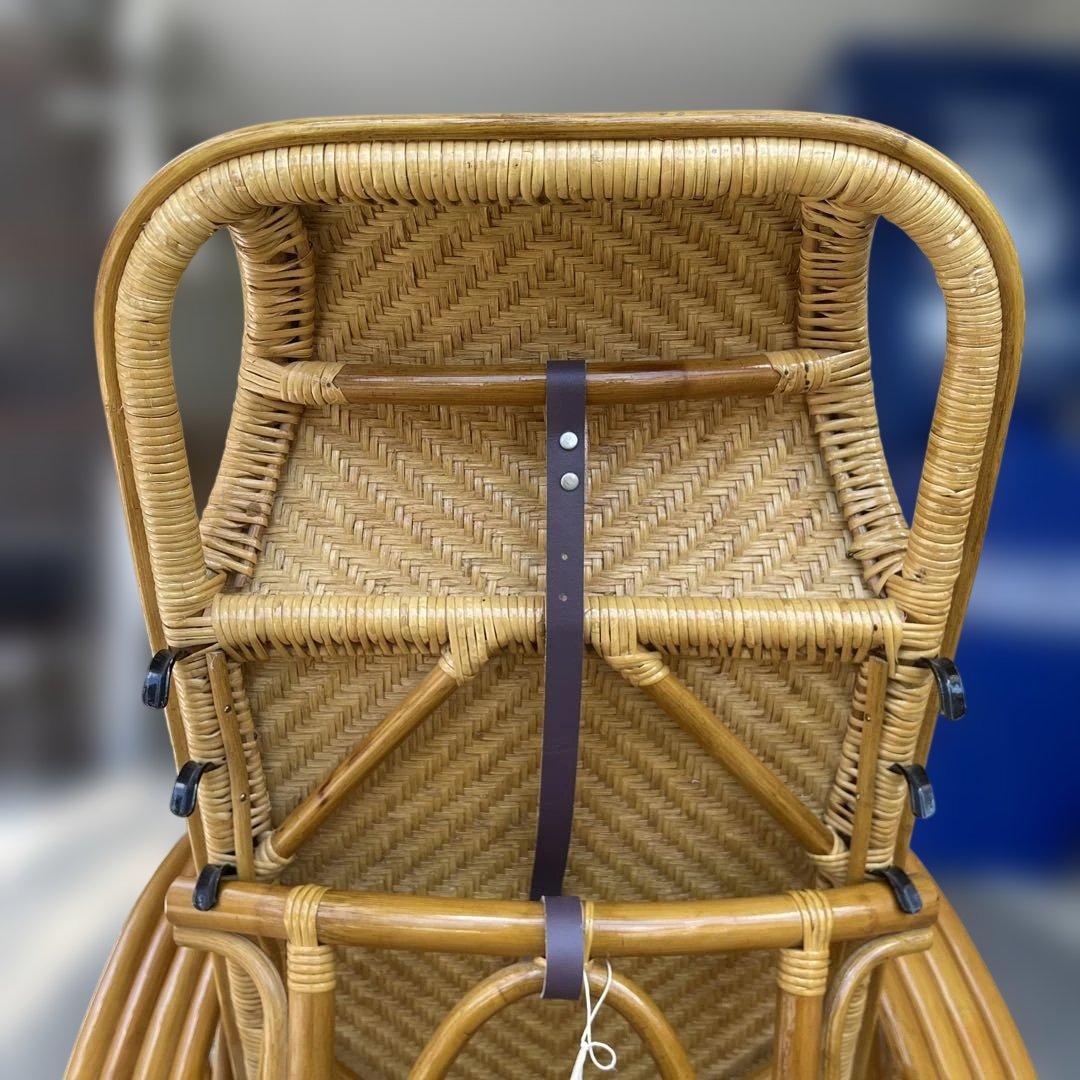 ꧁籐家具꧂ ラタン リクライニングチェア 籐　折りたたみ