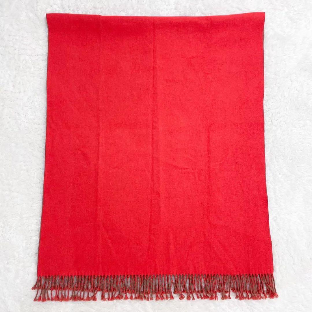 極美品 HERMES エルメス ダブルフェイス 大判ストール カシミヤマフラー