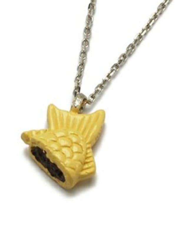 たい焼きデザイン ペアネックレス