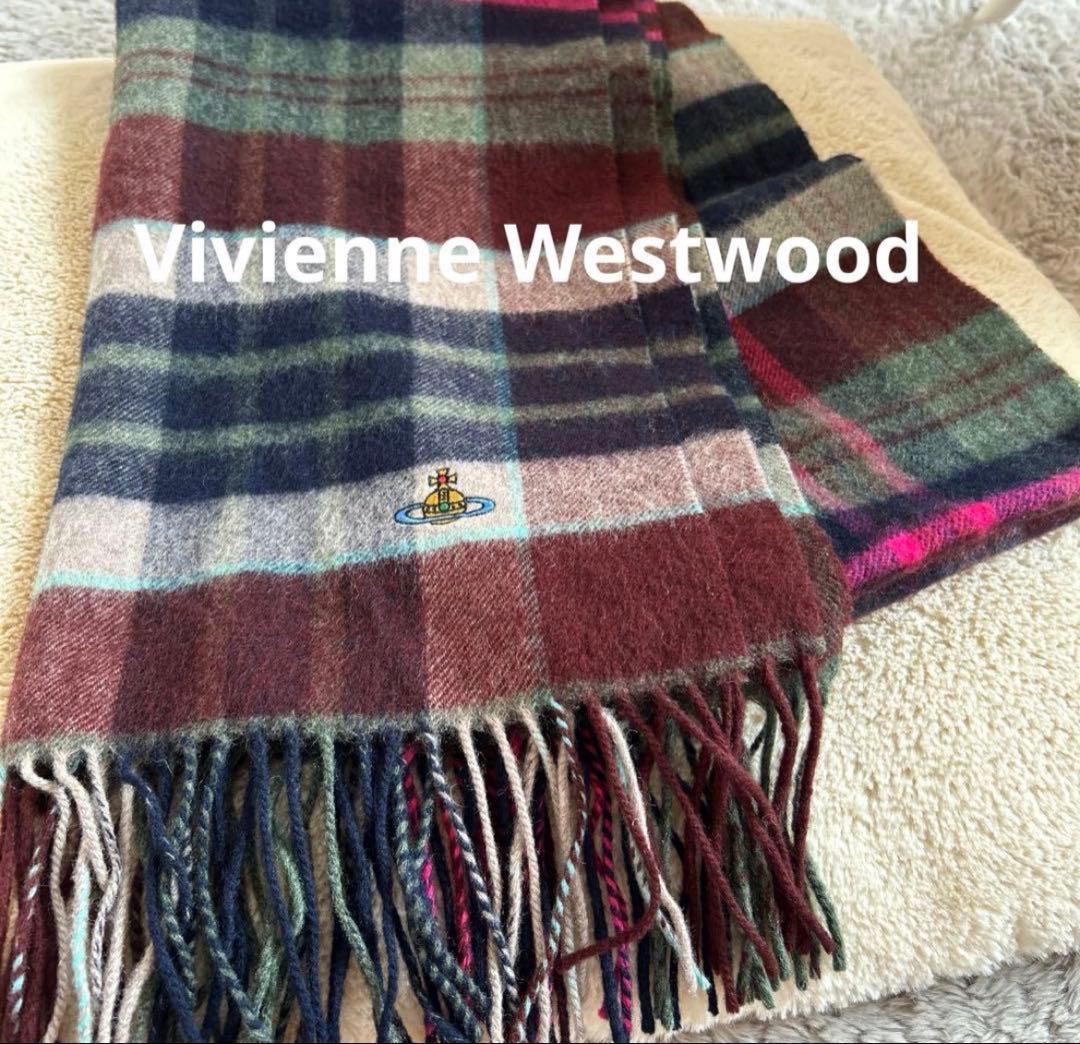 Vivienne Westwood チェック柄マフラー