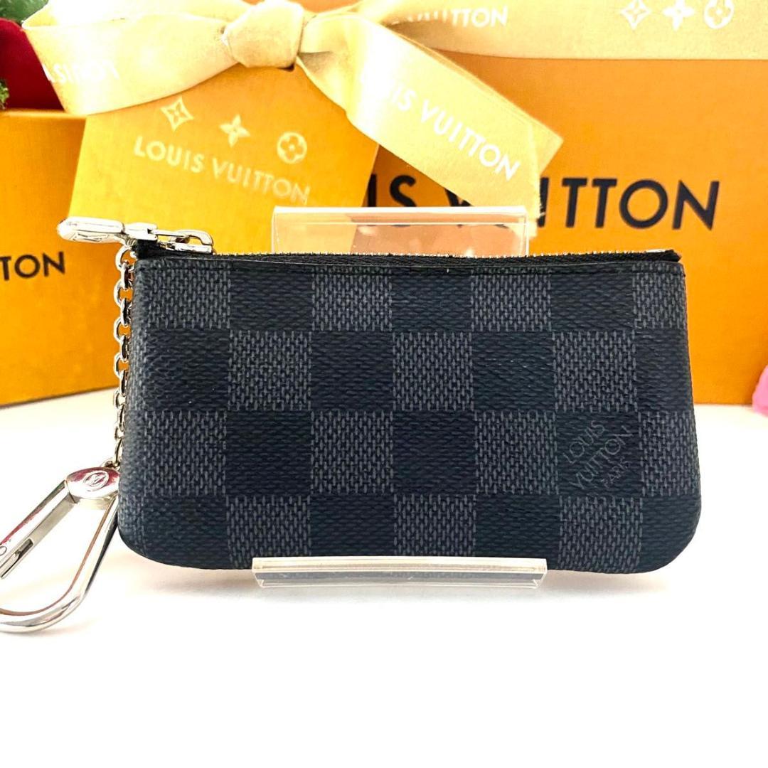 ルイ ヴィトン◎ポシェット クレ ダミエ グラフィット ケース 小銭入れ