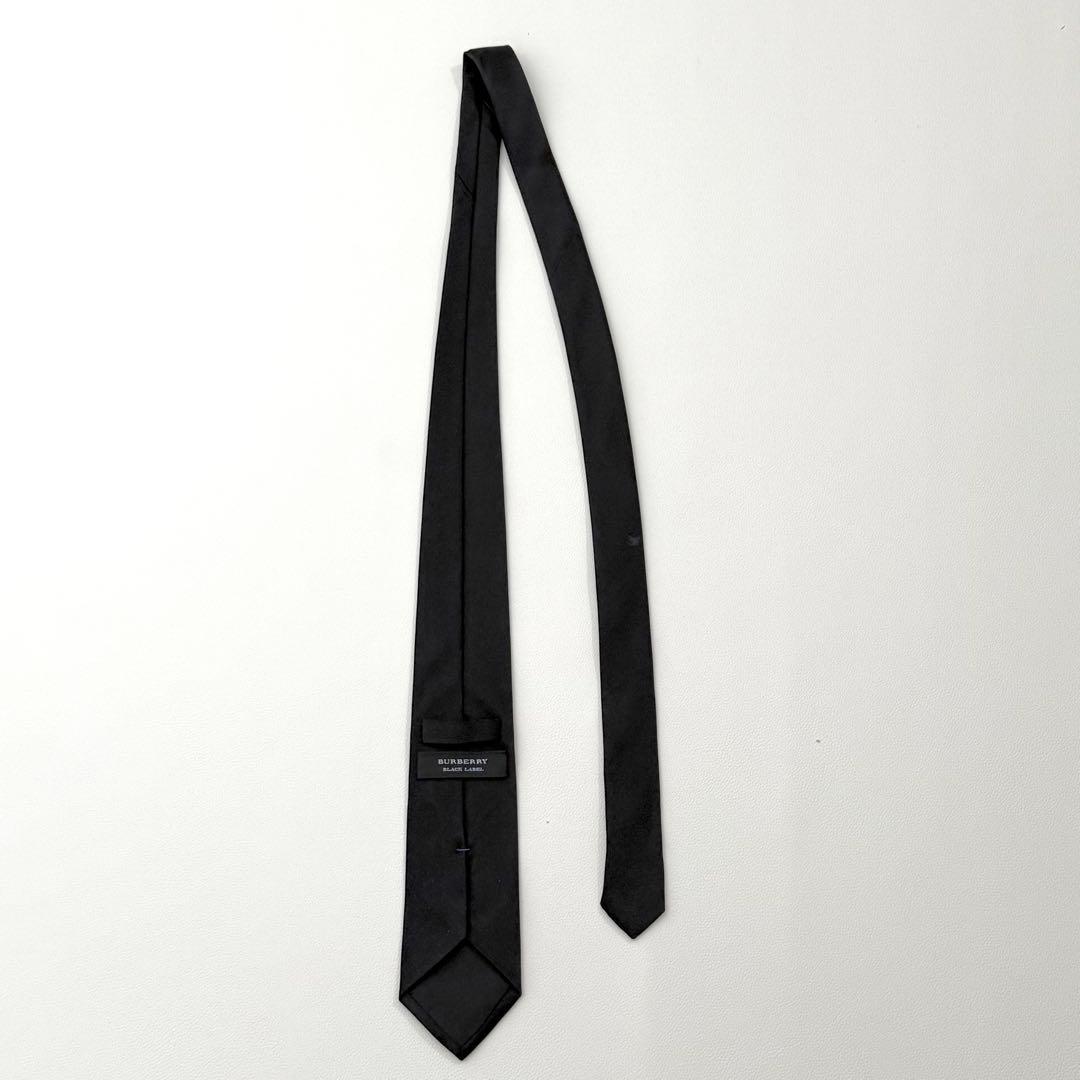 美品✨バーバリー ネクタイ ホースロゴ 冠婚葬祭 無地 黒