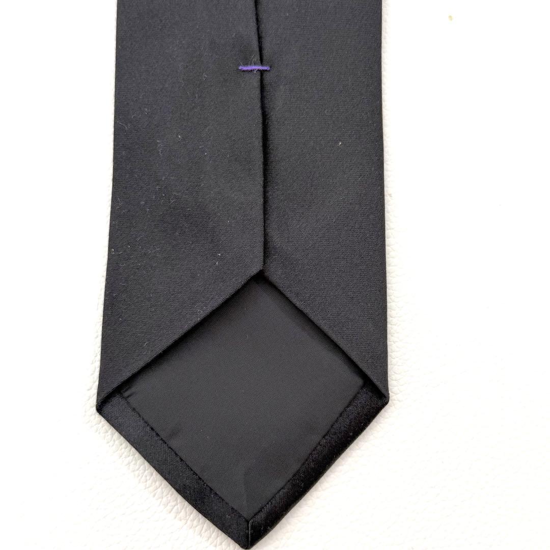 美品✨バーバリー ネクタイ ホースロゴ 冠婚葬祭 無地 黒