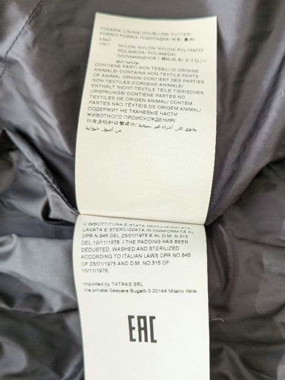 綺麗❀近年モデル　タトラス フード付き　ロング丈ダウンコート ブラック　02