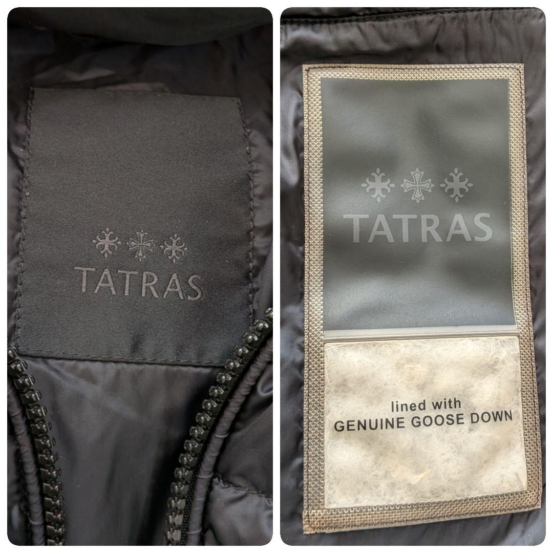 綺麗❀近年モデル　タトラス フード付き　ロング丈ダウンコート ブラック　02