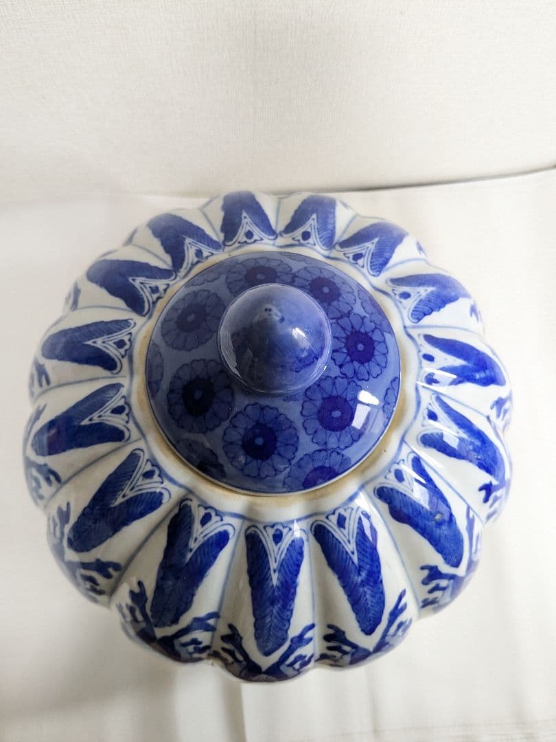 中国 染付 壺 花瓶 花器 置物 オブジェ 小物入れ