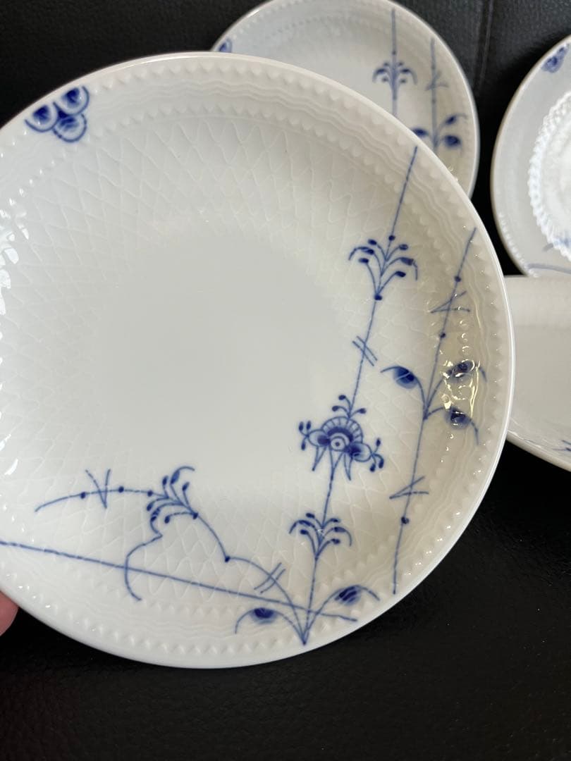 白木蓮ロイヤルコペンハーゲン　ブルーパルメッテ　15プレート×5