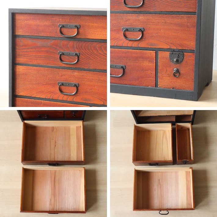 アンティーク 小和箪笥 和タンス 古家具 古道具 ケヤキ