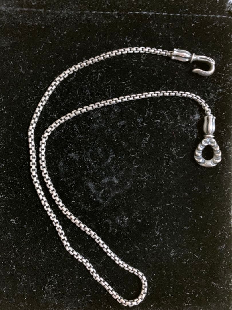 ギャラ有 ロンワンズ ボックスチェーン Mサイズ シルバー