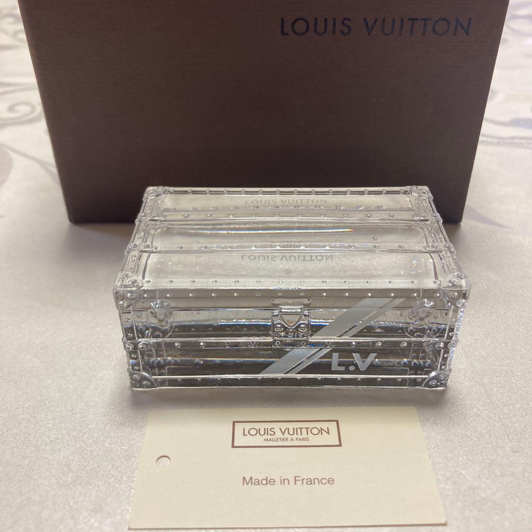 LOUIS VUITTON トランク モチーフ クリスタル ペーパーウェイト