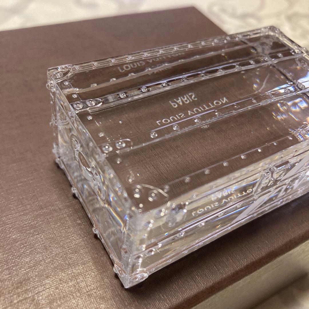 LOUIS VUITTON トランク モチーフ クリスタル ペーパーウェイト