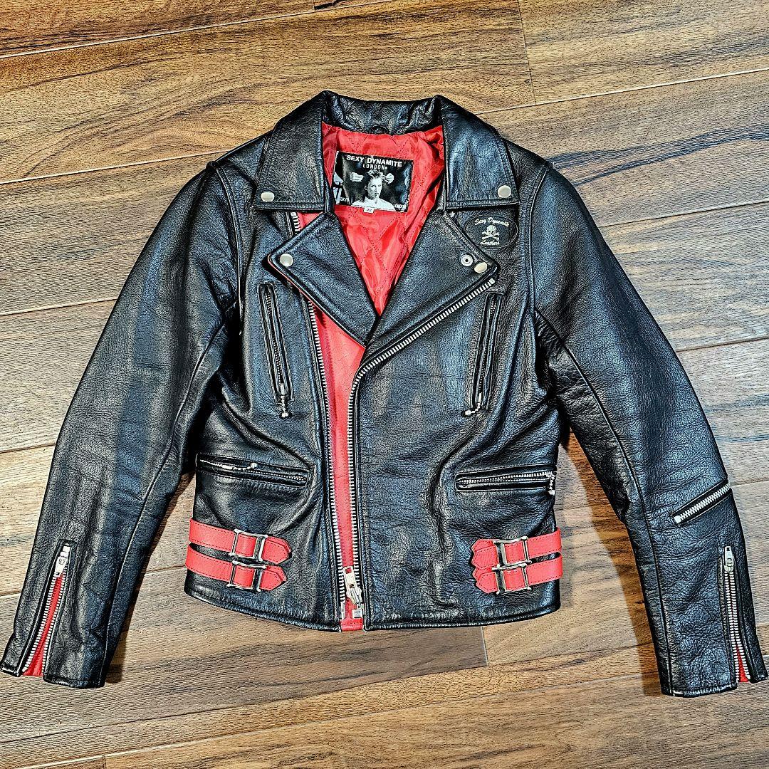 セクダイ セクシーダイナマイトロンドン ライダースジャケット 牛革本革ジャケット