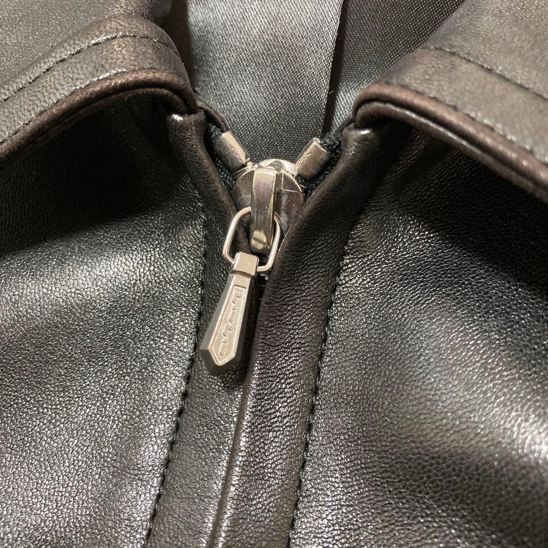 アニエスベー スペシャル ラムレザージャケット ブラック シングル 38