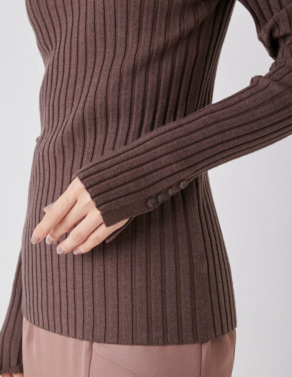 新品 FRAY I.D ウールシルクリブタートル