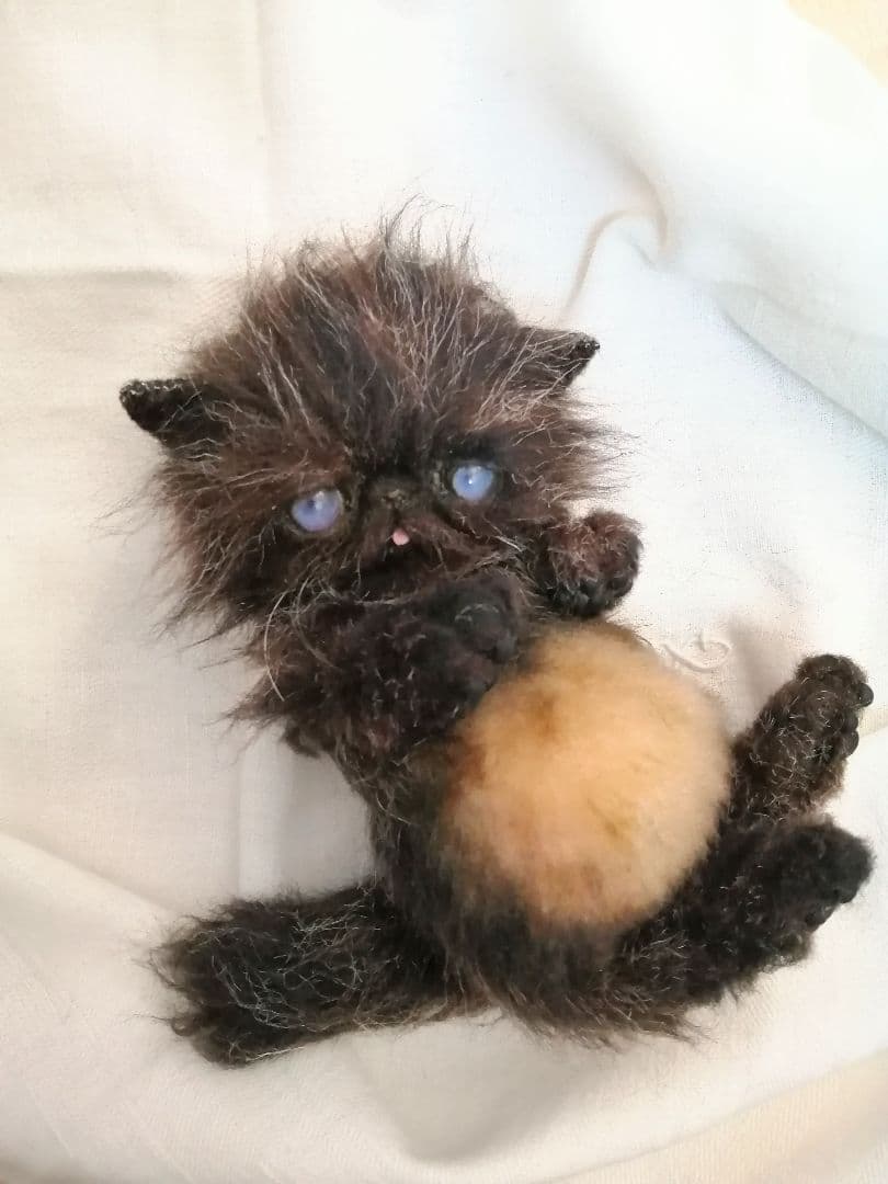 エキゾチックベビー♡子猫ちゃん♡ミックス毛♡アートドール♡ぬいぐるみ♡