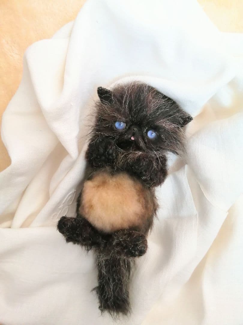 エキゾチックベビー♡子猫ちゃん♡ミックス毛♡アートドール♡ぬいぐるみ♡