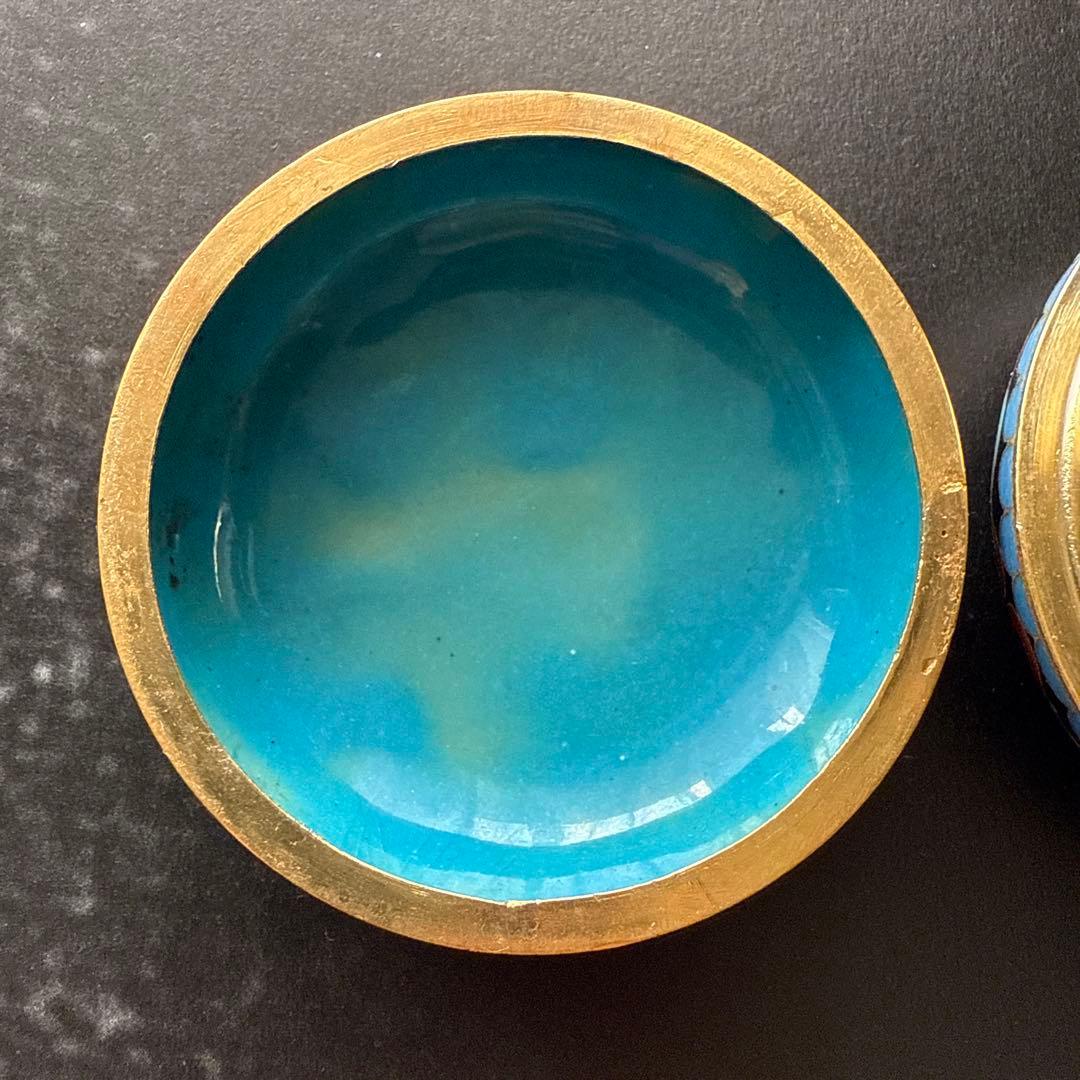 七宝焼き 中国漆器 小物入れ 伝統工芸 工芸品