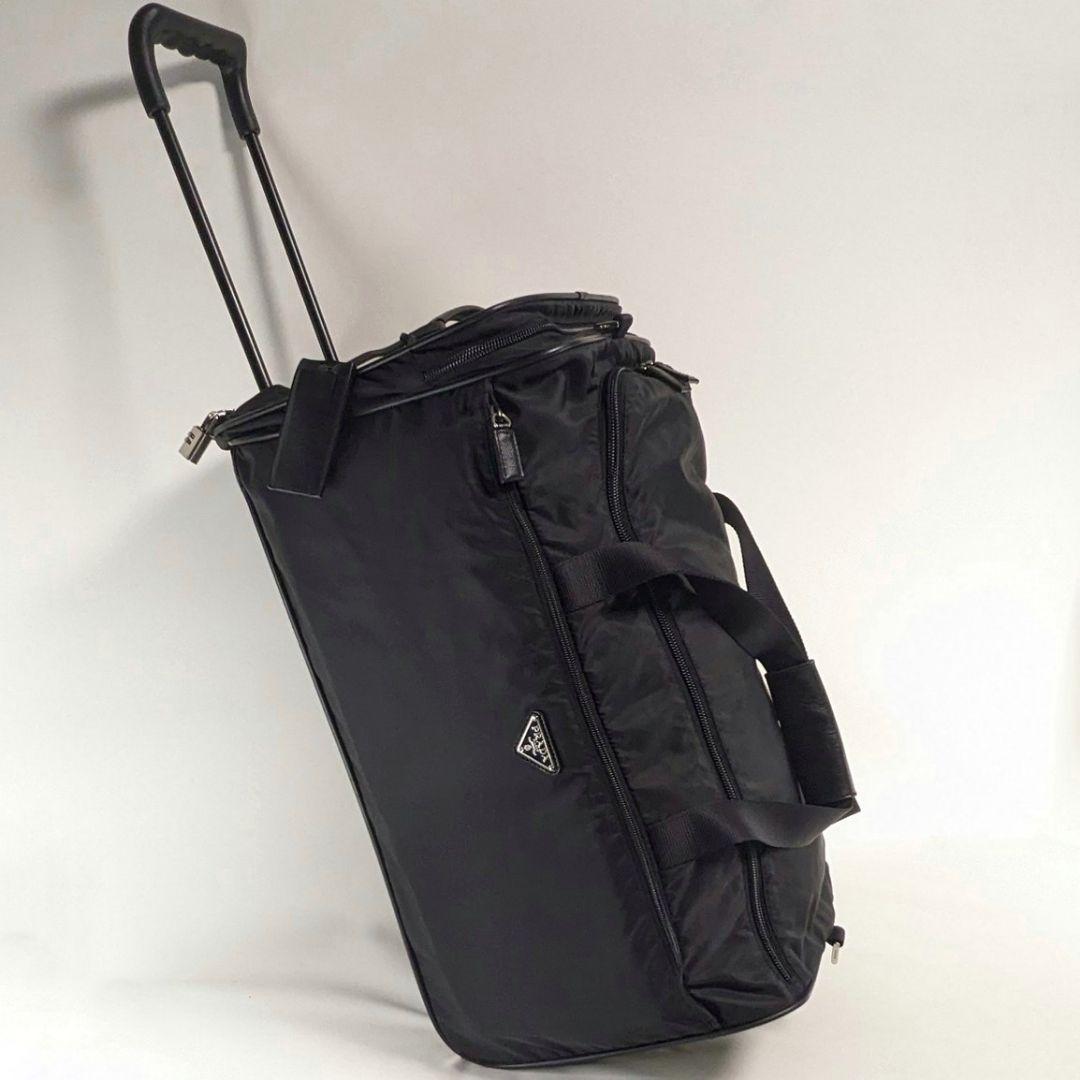プラダ　ボストンバッグ　キャリーケース　2way ナイロン　三角ロゴ 大容量