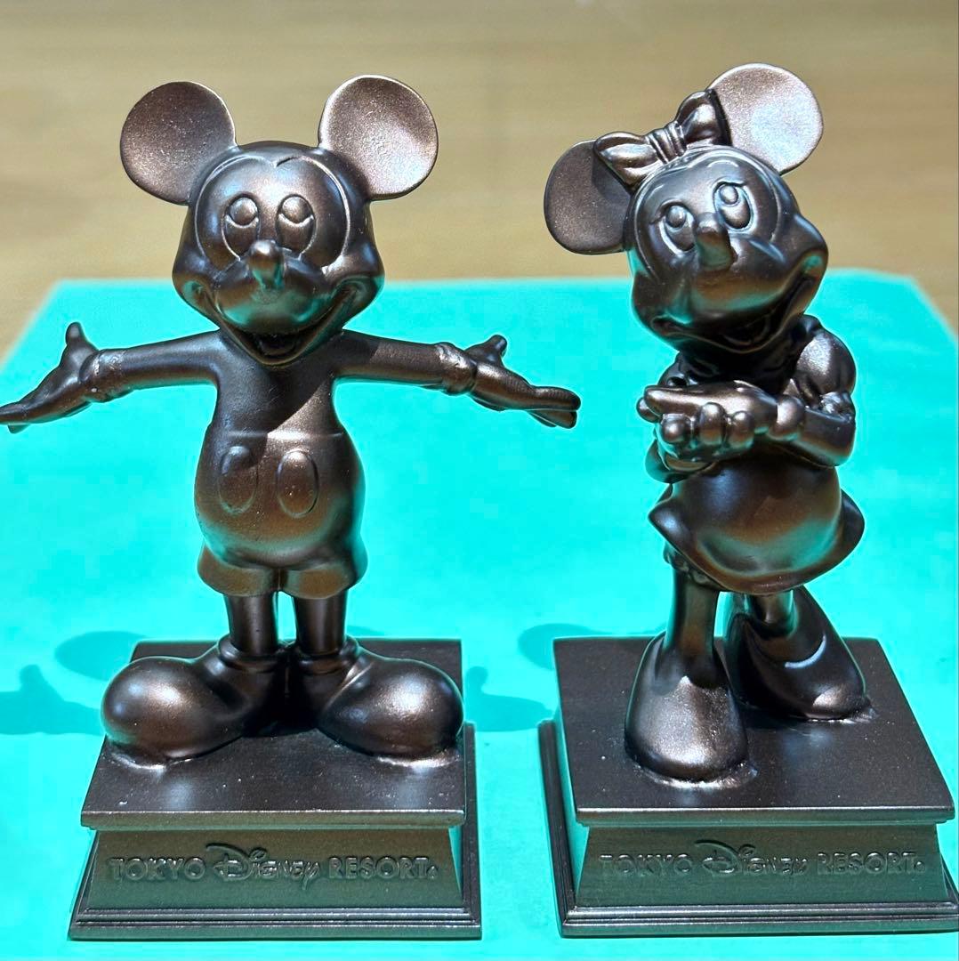 ディズニー ミッキー＆ミニー ブロンズ像