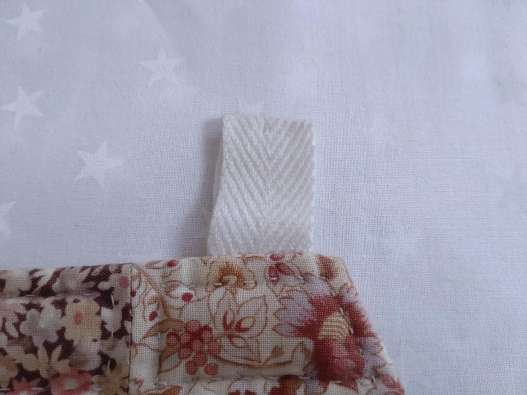 【レア】花もめん　パッチワーク　ハウス　ウォールポケット　ハンドメイド