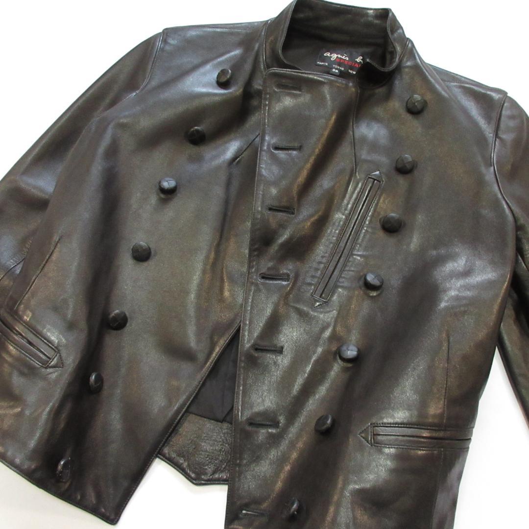 f*n様 希少　agnes b. SPECIAL　ナポレオンジャケット　羊革　フ