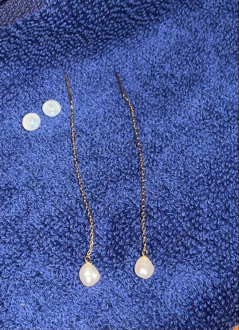 神保真珠　ヴィンテージパール　アメリカンピアス