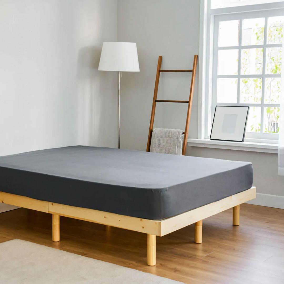 NELL ボックスシーツ セミダブル グレー