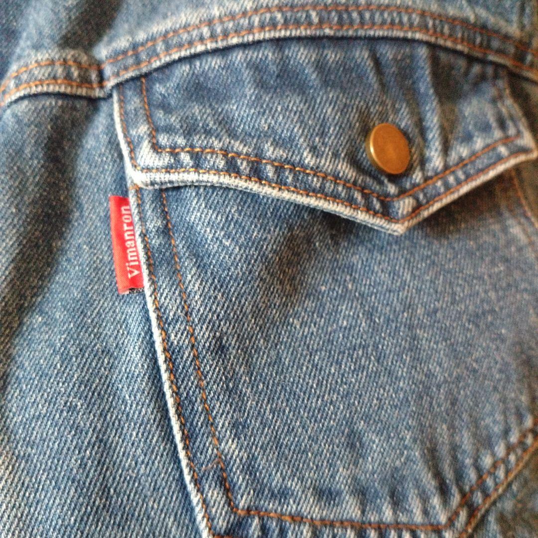 【karku】襟キャンバス切替　裏フリース　デニムワークジャケット