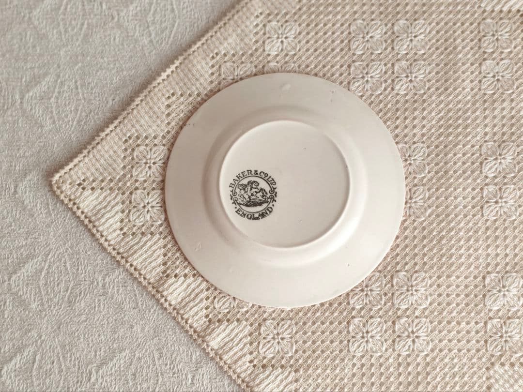 * vintage plate ❀ 愉快なクマさん プレート 13.5 cm