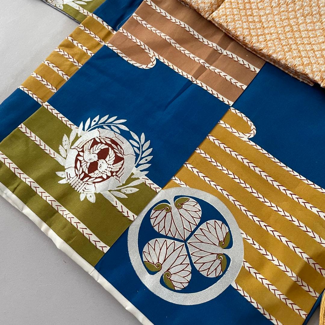 七五三　3歳　アンティークお着物セット　　総絞りの被布コーデ