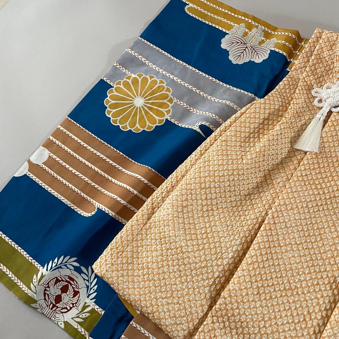 七五三　3歳　アンティークお着物セット　　総絞りの被布コーデ