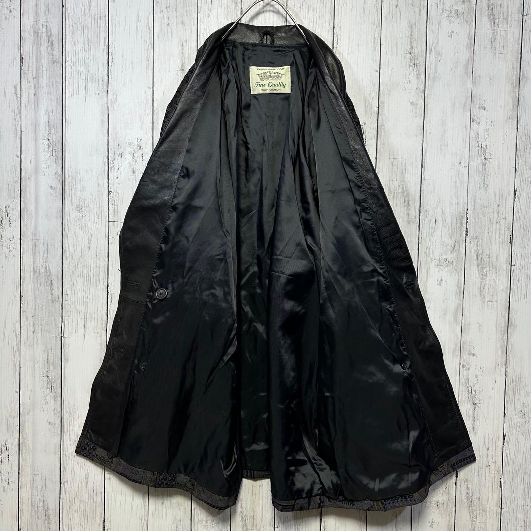 【Whoおまとめ】VINTAGE☆レザープリント☆総柄レザージャケット