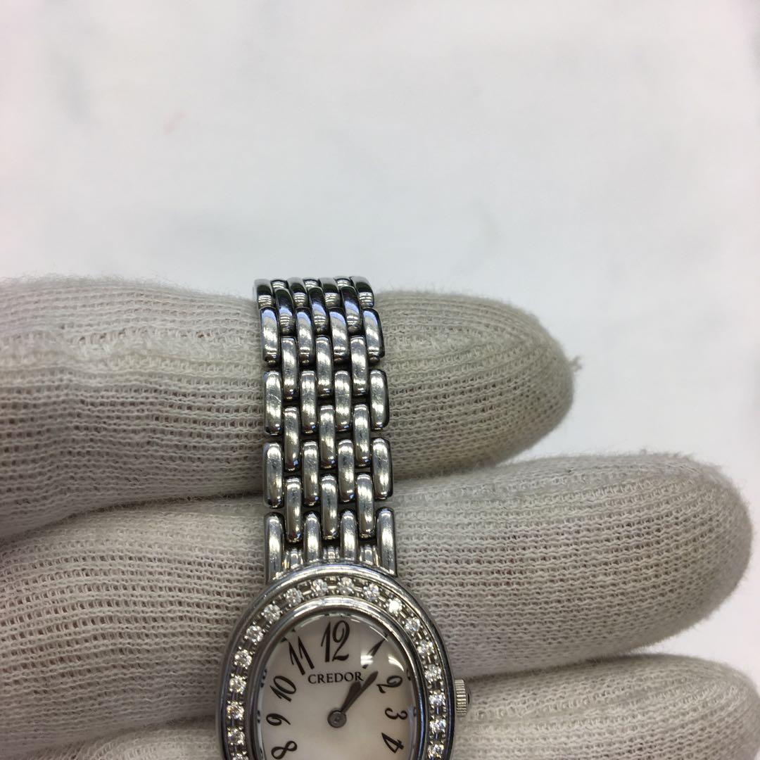 美品 SEIKO セイコー クレドール ダイヤベゼル 1E70-0AB0腕時計