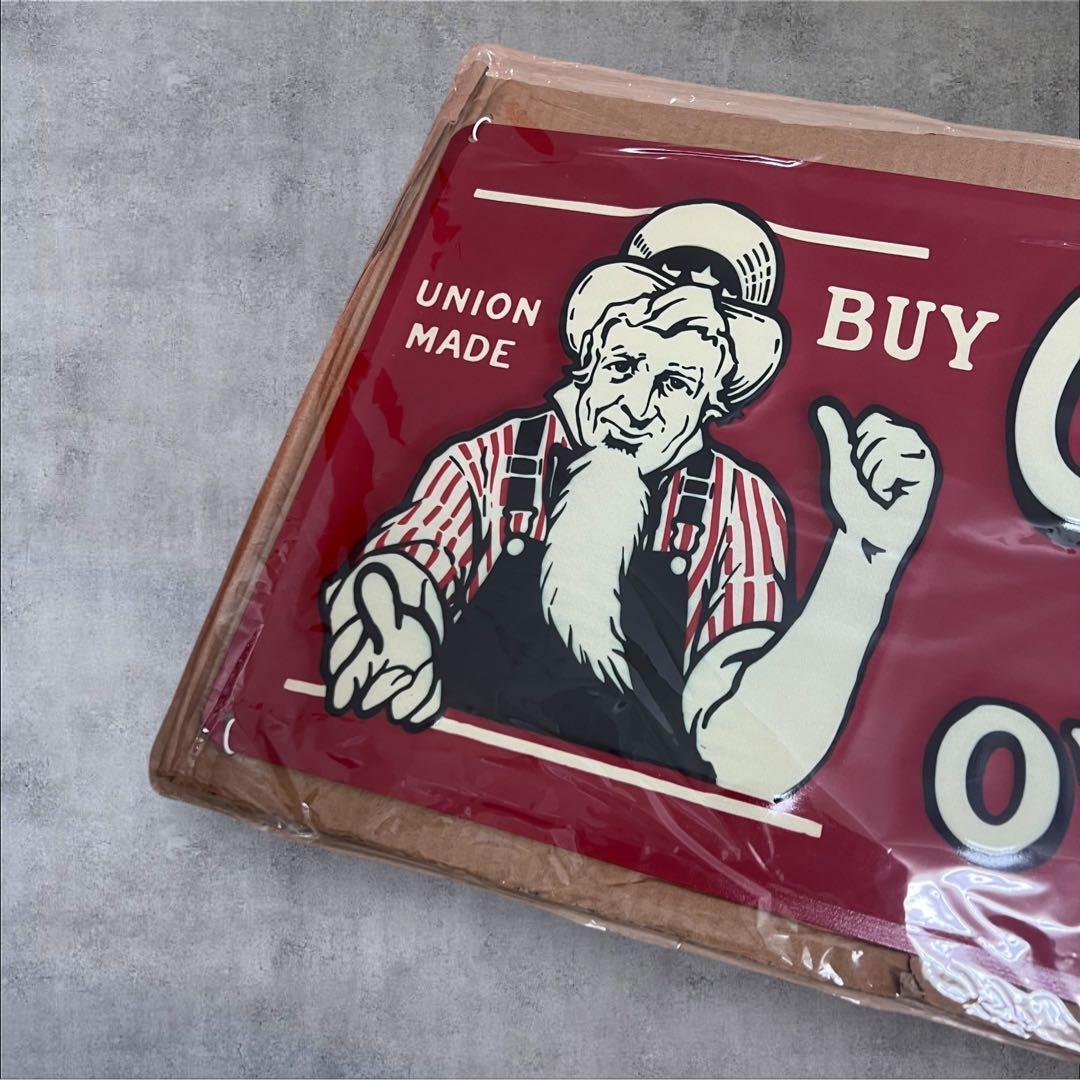 OSHKOSH B'GOSH OVERALLS ブリキ 看板 復刻品 US雑貨