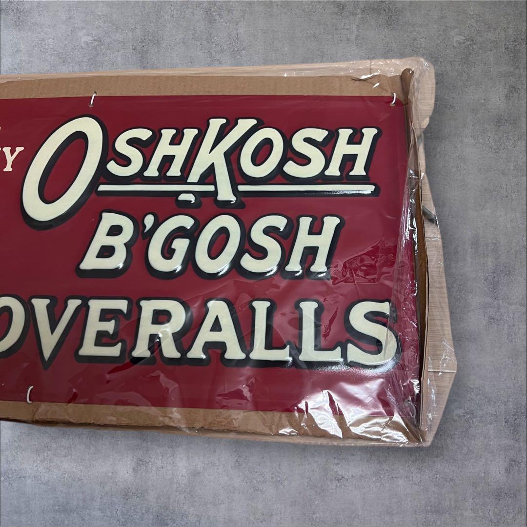 OSHKOSH B'GOSH OVERALLS ブリキ 看板 復刻品 US雑貨