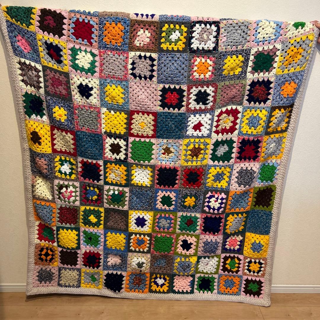 モチーフ編み　フリーカバー　ハンドメイド